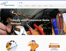 Tablet Screenshot of coleyshomeservices.com